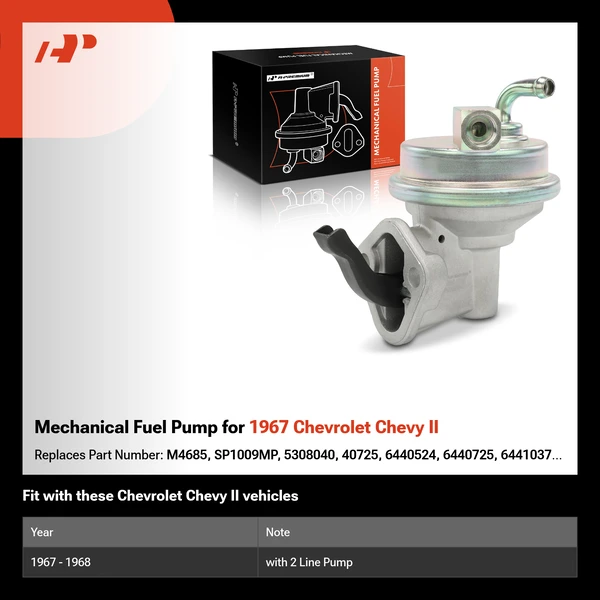 Mechanical Fuel Pump for 1967 Chevrolet Chevy II