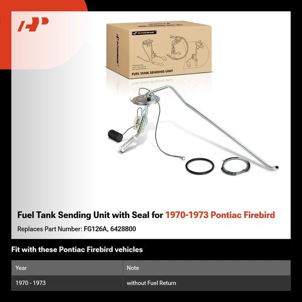 Fuel Tank Sending Unit with Seal for 1970-1973 Pontiac Firebird