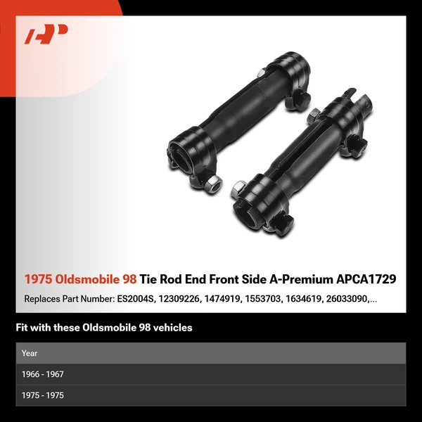 1975 Oldsmobile 98 Tie Rod End Front Side A-Premium APCA1729