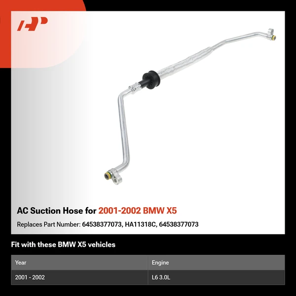 AC Suction Hose for 2001-2002 BMW X5