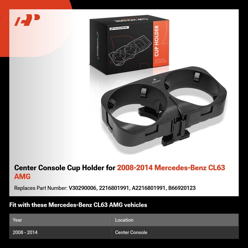 Center Console Cup Holder for 2008-2014 Mercedes-Benz CL63 AMG