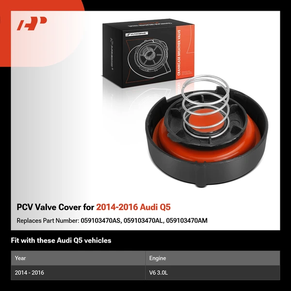 PCV Valve Cover for 2014-2016 Audi Q5