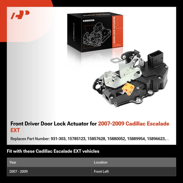 Front Driver Door Lock Actuator for 2007-2009 Cadillac Escalade EXT