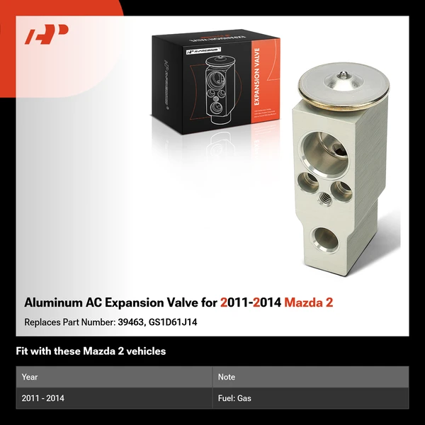 Aluminum AC Expansion Valve for 2011-2014 Mazda 2