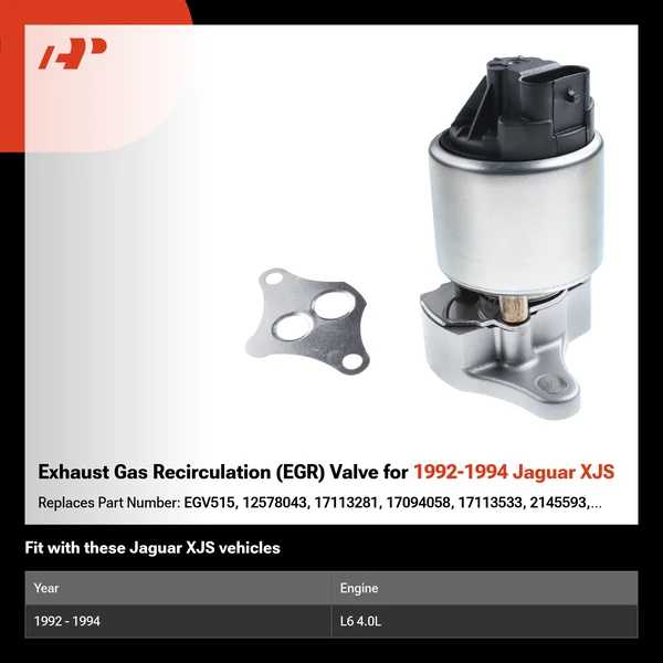 Exhaust Gas Recirculation (EGR) Valve for 1992-1994 Jaguar XJS