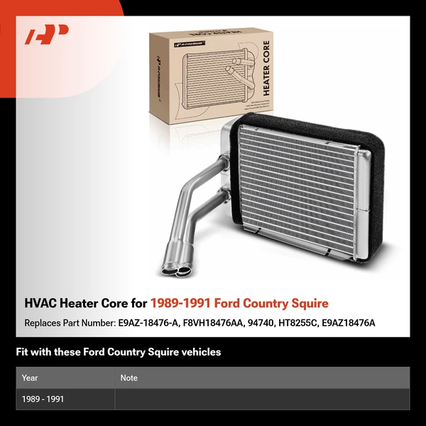 HVAC Heater Core for 1989-1991 Ford Country Squire