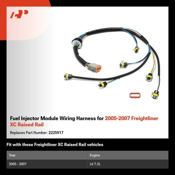 Fuel Injector Module Wiring Harness for 2005-2007 Freightliner XC Raised Rail