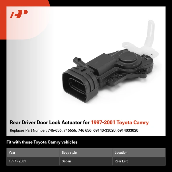 Rear Driver Door Lock Actuator for 1997-2001 Toyota Camry