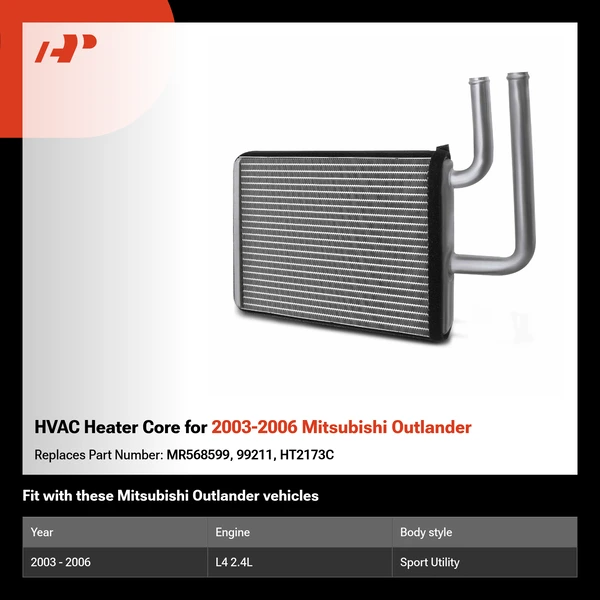 HVAC Heater Core for 2003-2006 Mitsubishi Outlander