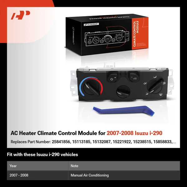 AC Heater Climate Control Module for 2007-2008 Isuzu i-290