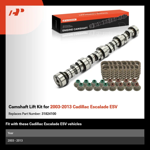 Camshaft Lift Kit for 2003-2013 Cadillac Escalade ESV