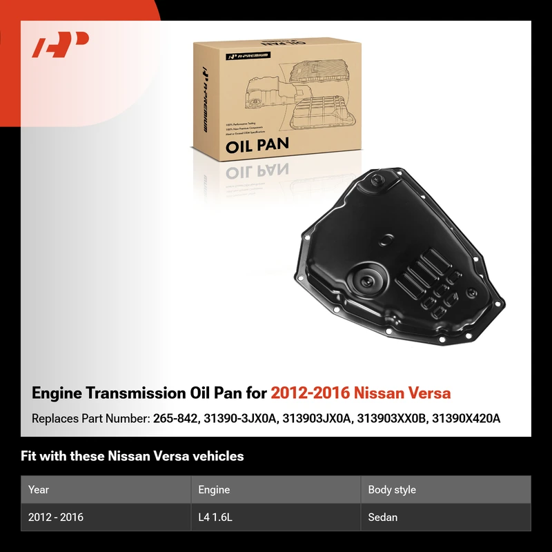 Engine Transmission Oil Pan for 2012-2016 Nissan Versa
