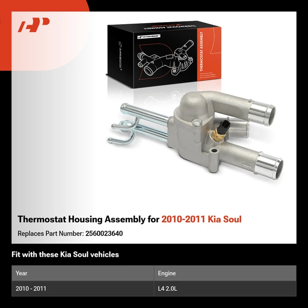 Thermostat Housing Assembly for 2010-2011 Kia Soul