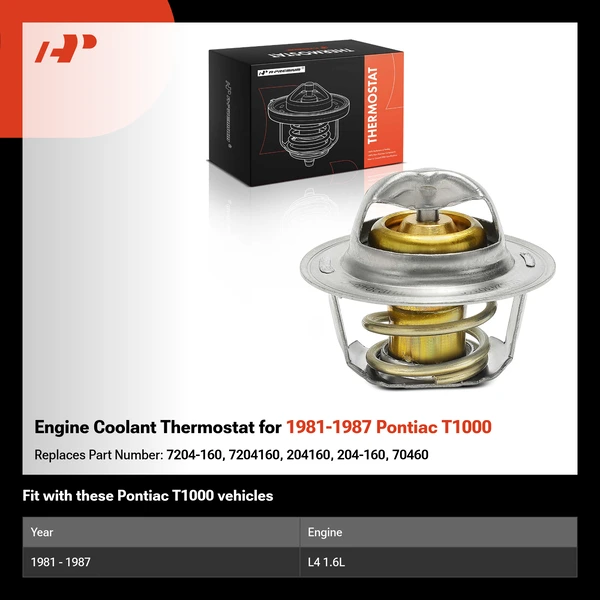 Engine Coolant Thermostat for 1981-1987 Pontiac T1000