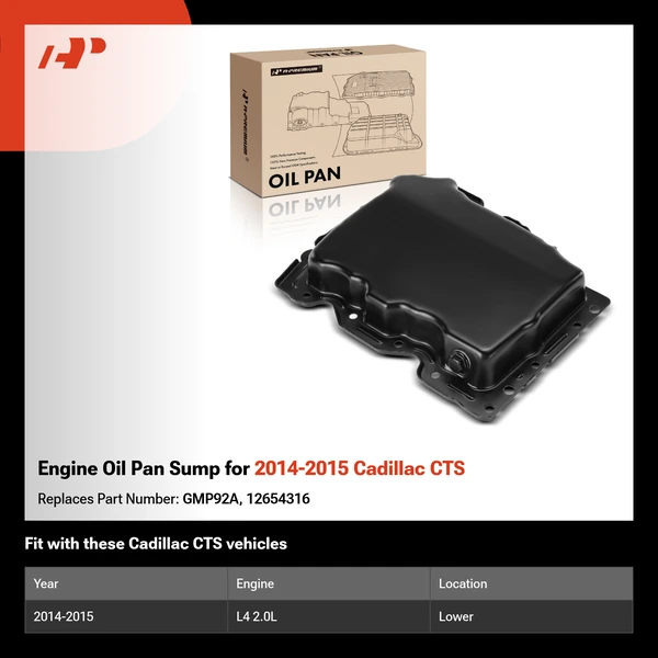 Engine Oil Pan Sump for 2014-2015 Cadillac CTS
