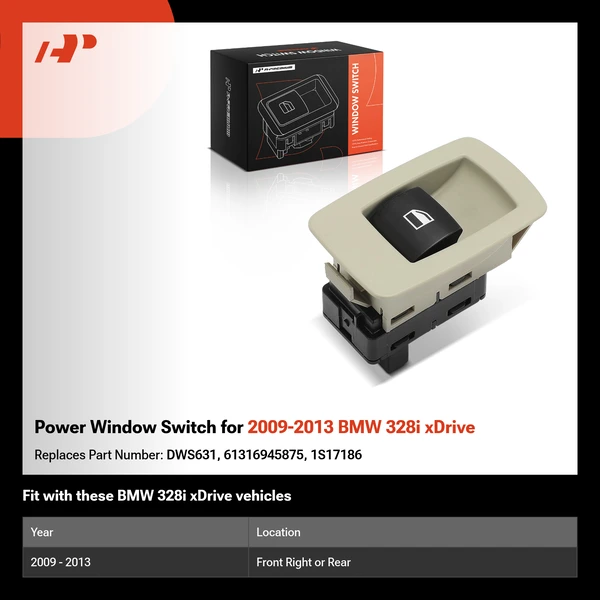 Power Window Switch for 2009-2013 BMW 328i xDrive