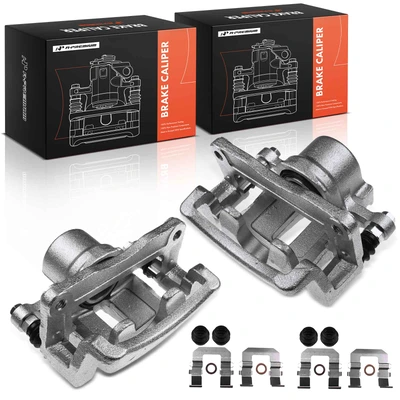 2 Pcs Rear Brake Caliper with Bracket