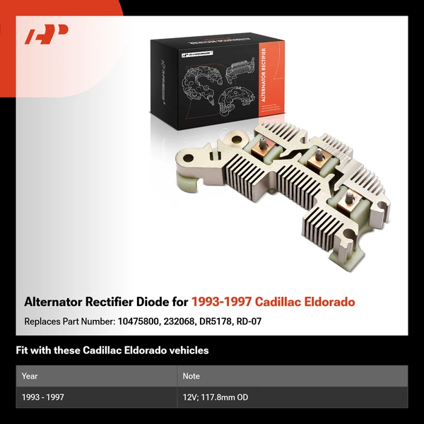 Alternator Rectifier Diode for 1993-1997 Cadillac Eldorado