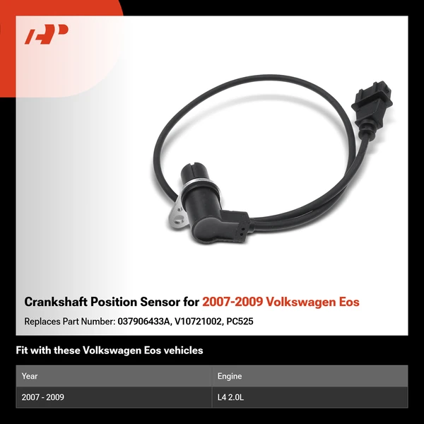 Crankshaft Position Sensor for 2007-2009 Volkswagen Eos