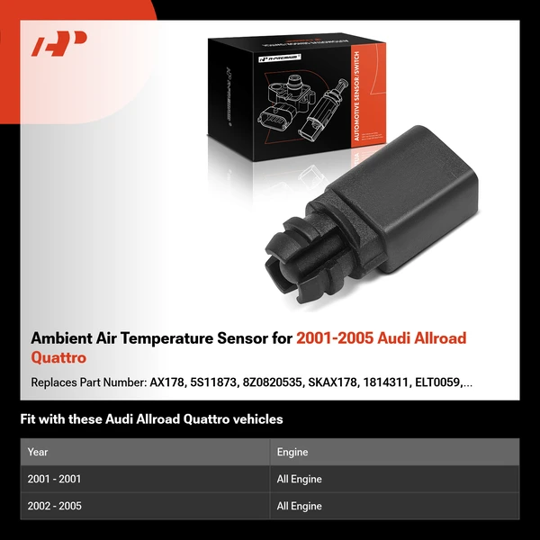 Ambient Air Temperature Sensor for 2001-2005 Audi Allroad Quattro