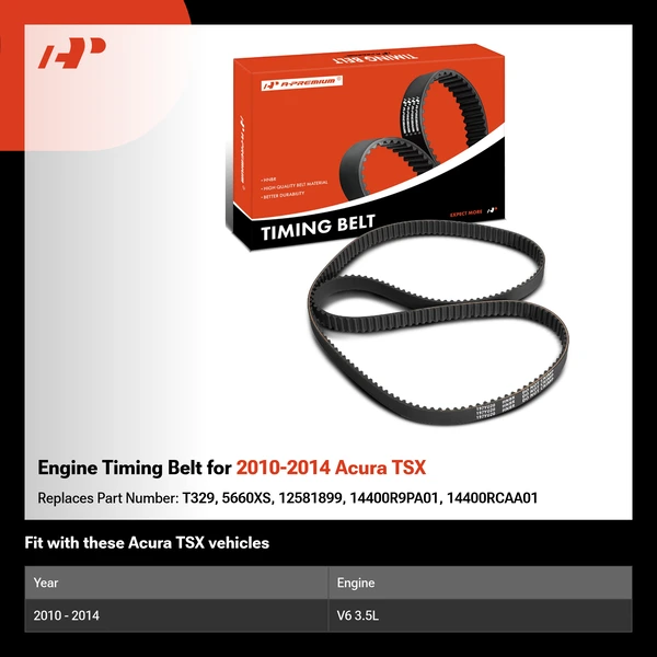 Engine Timing Belt for 2010-2014 Acura TSX