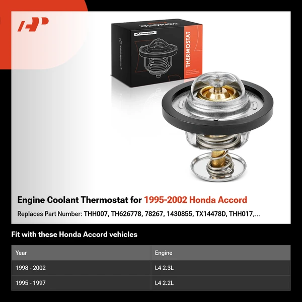 Engine Coolant Thermostat for 1995-2002 Honda Accord
