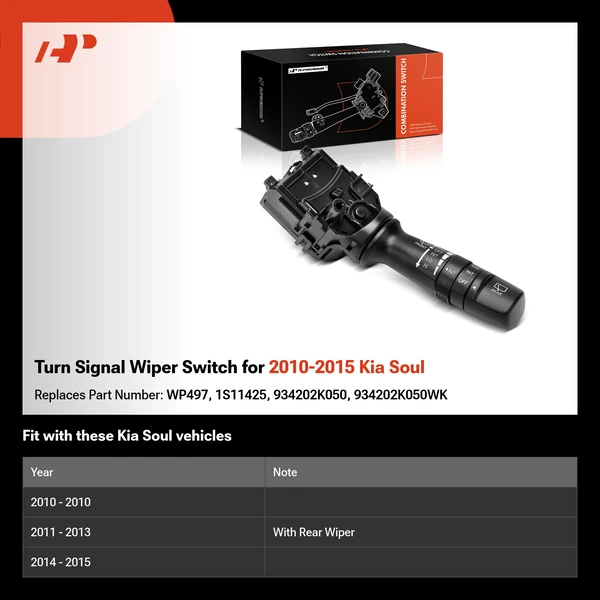 Turn Signal Wiper Switch for 2010-2015 Kia Soul