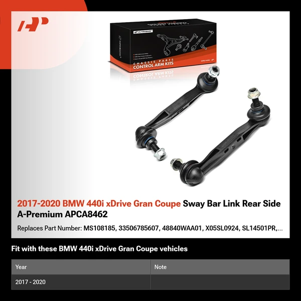 2017-2020 BMW 440i xDrive Gran Coupe Sway Bar Link Rear Side A-Premium APCA8462