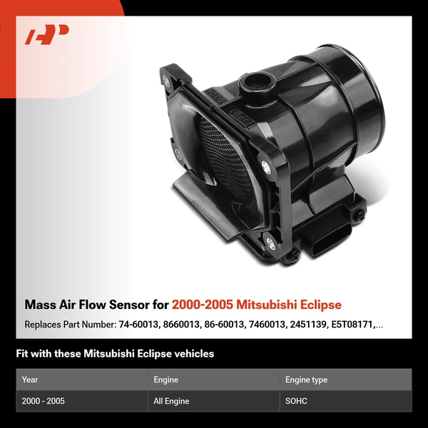 Mass Air Flow Sensor for 2000-2005 Mitsubishi Eclipse