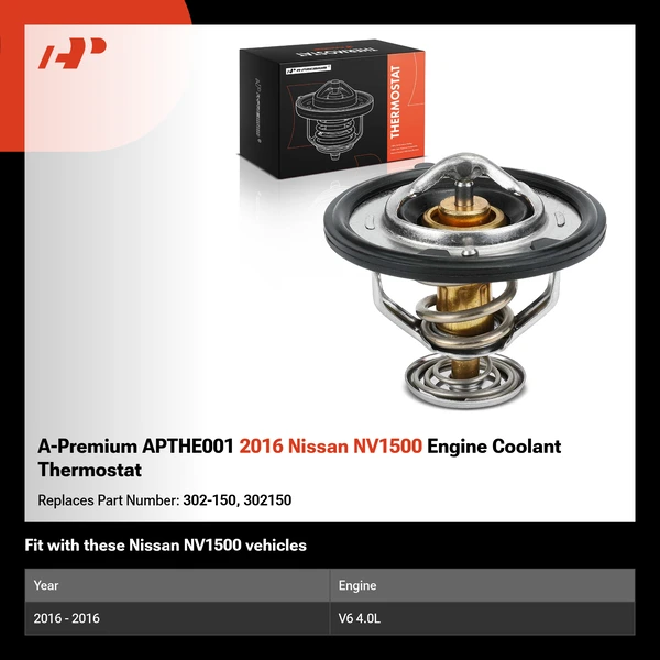 A-Premium APTHE001 2016 Nissan NV1500 Engine Coolant Thermostat
