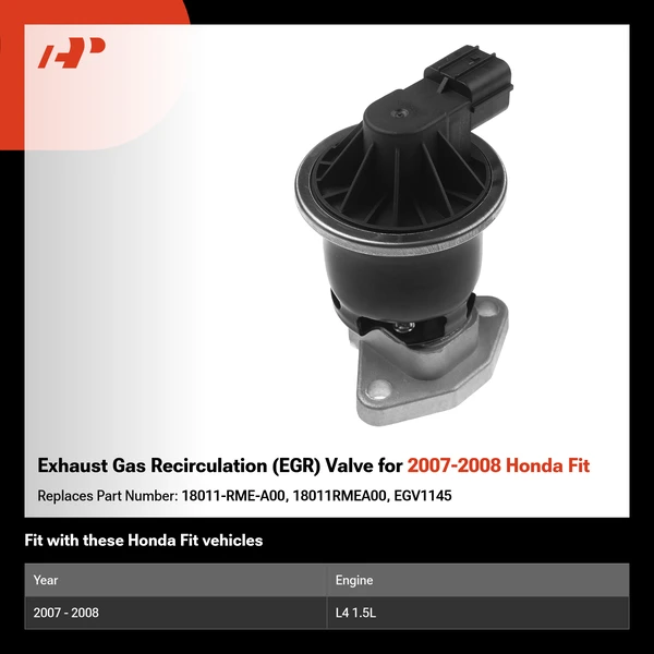Exhaust Gas Recirculation (EGR) Valve for 2007-2008 Honda Fit
