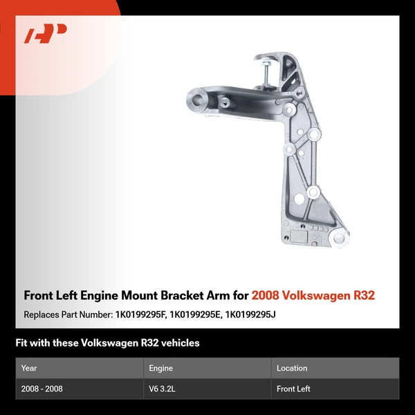 Front Left Engine Mount Bracket Arm for 2008 Volkswagen R32
