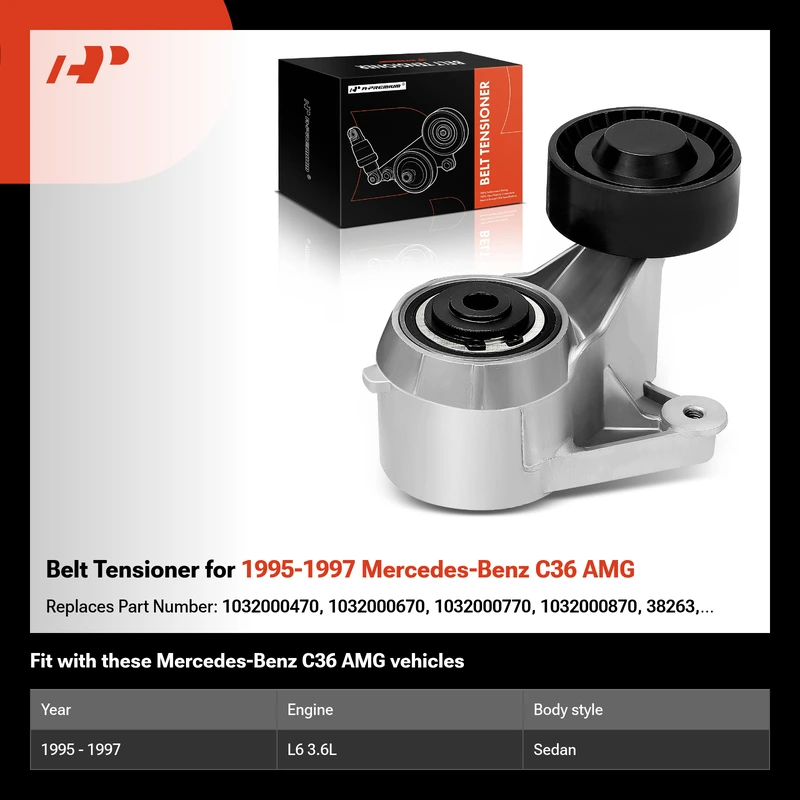 Belt Tensioner for 1995-1997 Mercedes-Benz C36 AMG