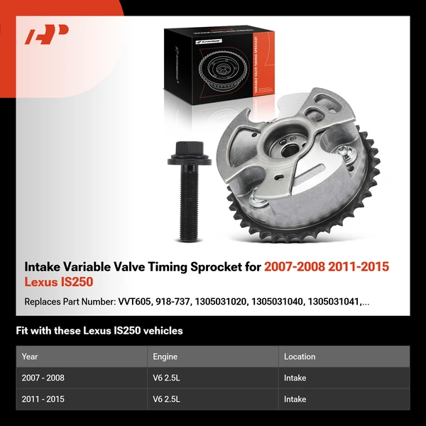 Intake Variable Valve Timing Sprocket for 2007-2008 2011-2015 Lexus IS250