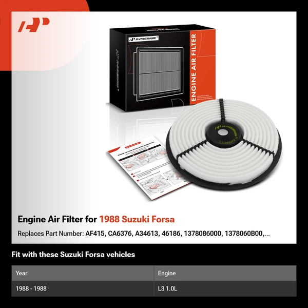 Engine Air Filter for 1988 Suzuki Forsa