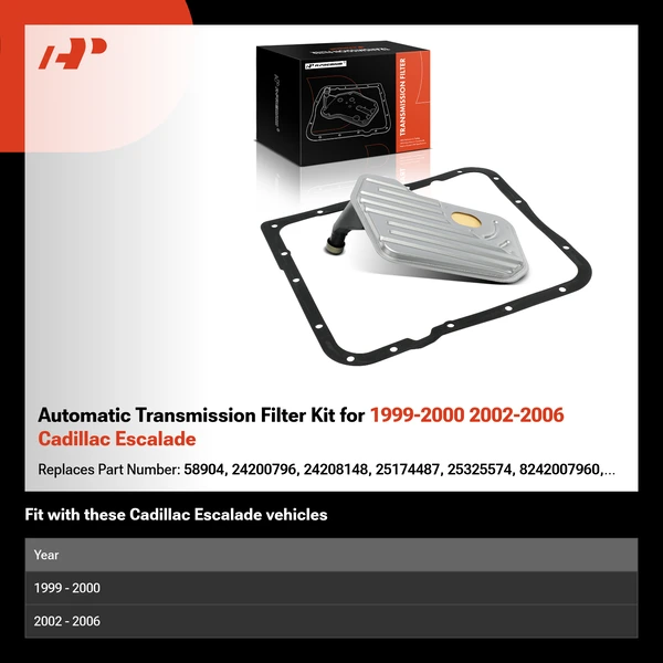 Automatic Transmission Filter Kit for 1999-2000 2002-2006 Cadillac Escalade