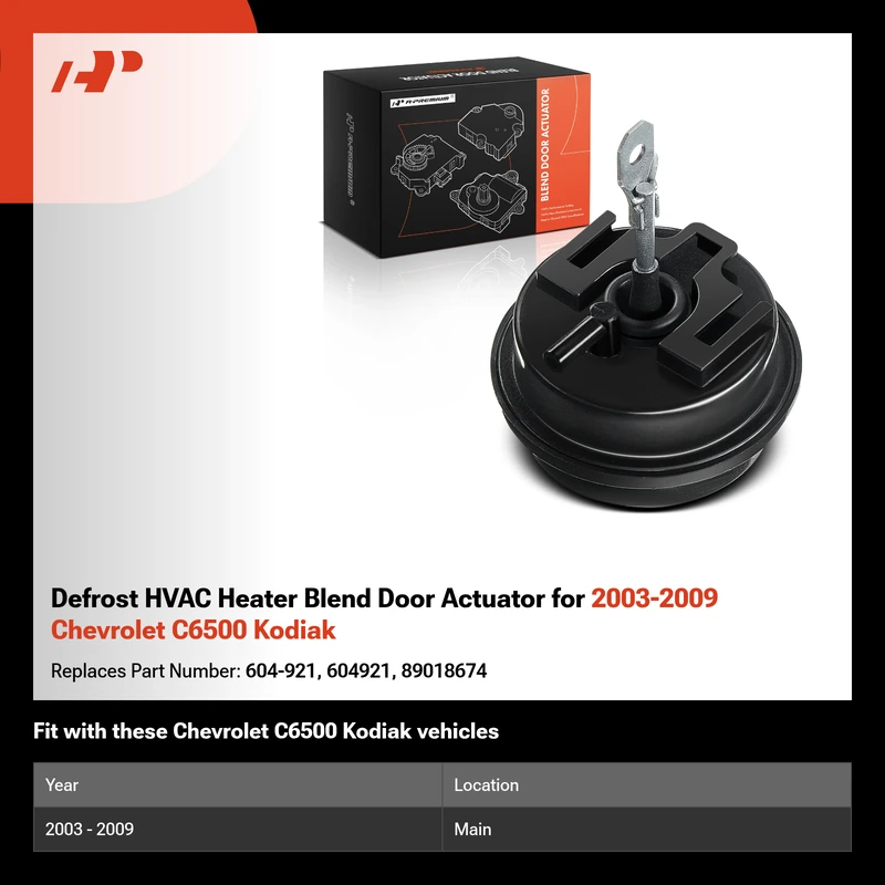 Defrost HVAC Heater Blend Door Actuator for 2003-2009 Chevrolet C6500 Kodiak