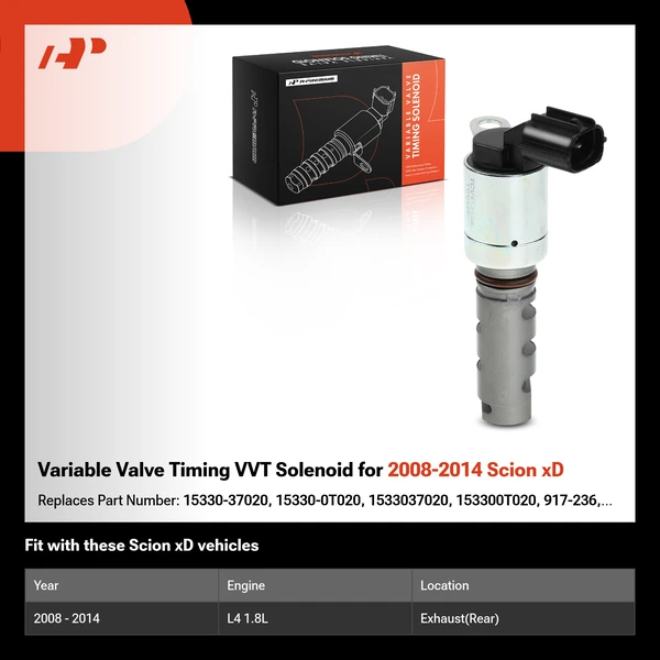 Variable Valve Timing VVT Solenoid for 2008-2014 Scion xD