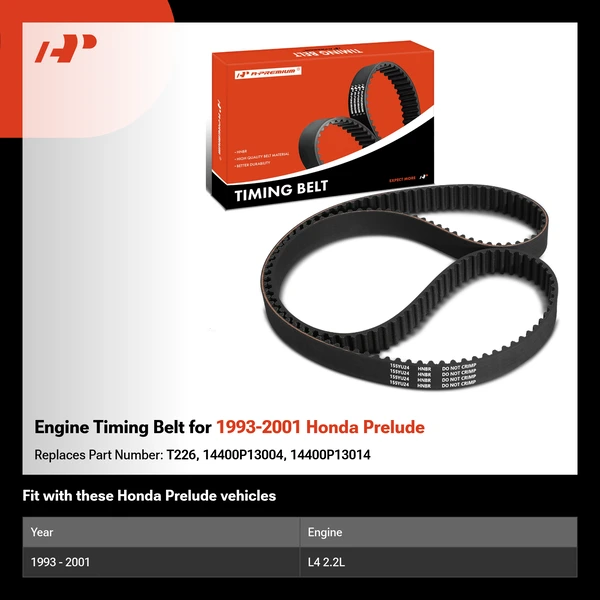 Engine Timing Belt for 1993-2001 Honda Prelude
