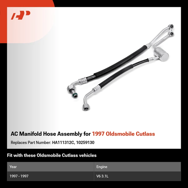 AC Manifold Hose Assembly for 1997 Oldsmobile Cutlass