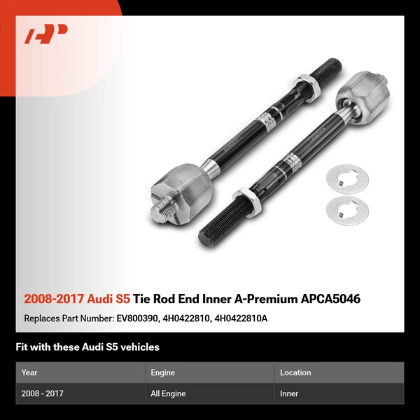 2008-2017 Audi S5 Tie Rod End Inner A-Premium APCA5046