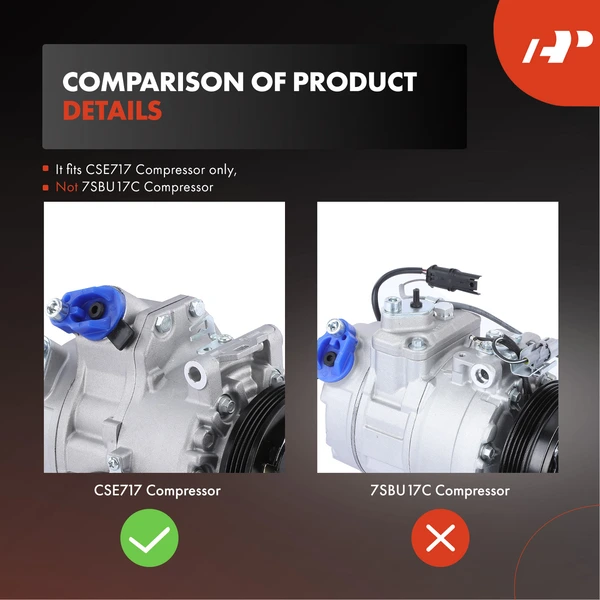 AC Compressor with Clutch with 4-Groove Pulley A-Premium APACC496