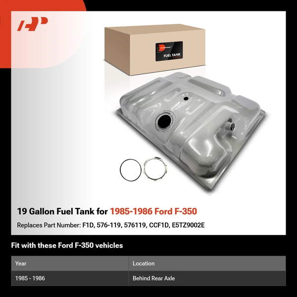 19 Gallon Fuel Tank for 1985-1986 Ford F-350