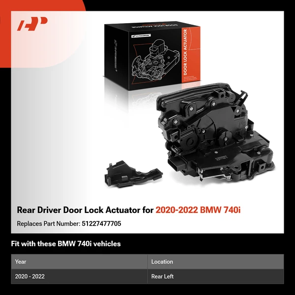 Rear Driver Door Lock Actuator for 2020-2022 BMW 740i