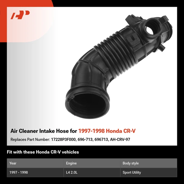 Air Cleaner Intake Hose for 1997-1998 Honda CR-V
