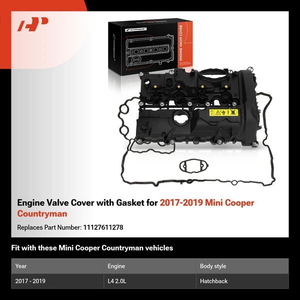Engine Valve Cover with Gasket for 2017-2019 Mini Cooper Countryman