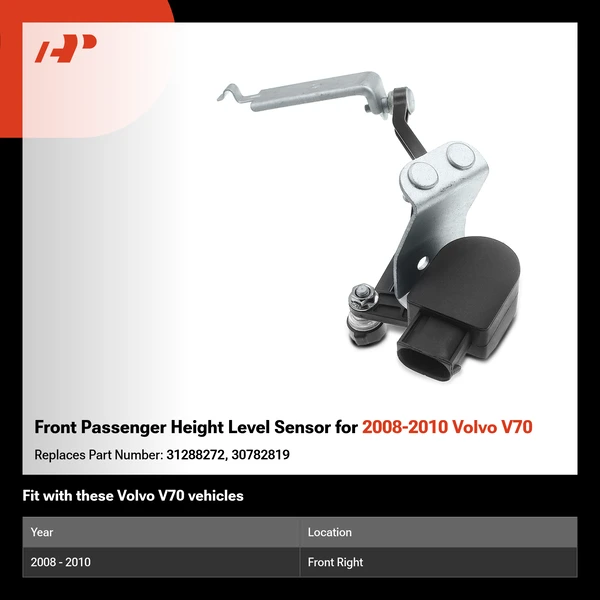 Front Passenger Height Level Sensor for 2008-2010 Volvo V70
