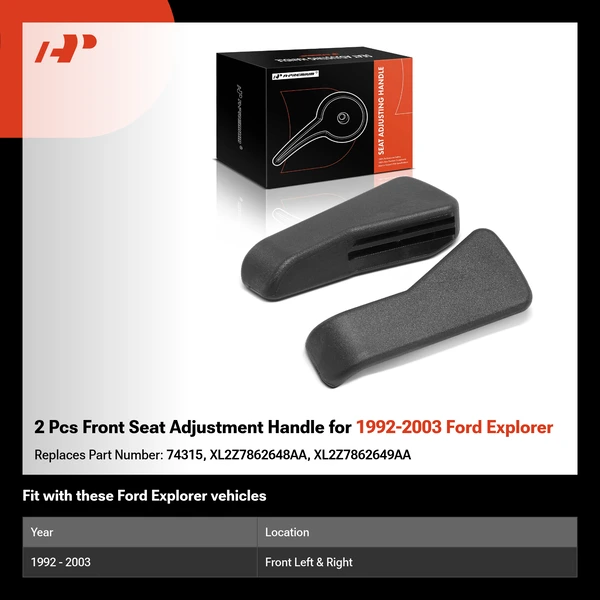 2 Pcs Front Seat Adjustment Handle for 1992-2003 Ford Explorer