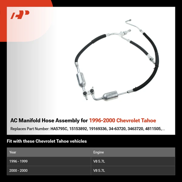 AC Manifold Hose Assembly for 1996-2000 Chevrolet Tahoe