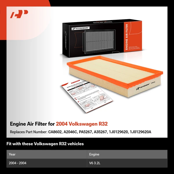 Engine Air Filter for 2004 Volkswagen R32